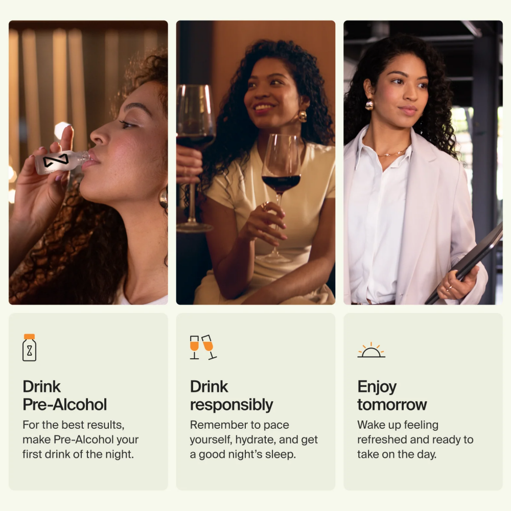 ZBiotics — Feel Better After Drinking, Wake Up Refreshed, Science-Backed, Patented Probiotic for Easier Mornings, Travel-Friendly, 6-Pack of 0.5 Fl Oz Bottles