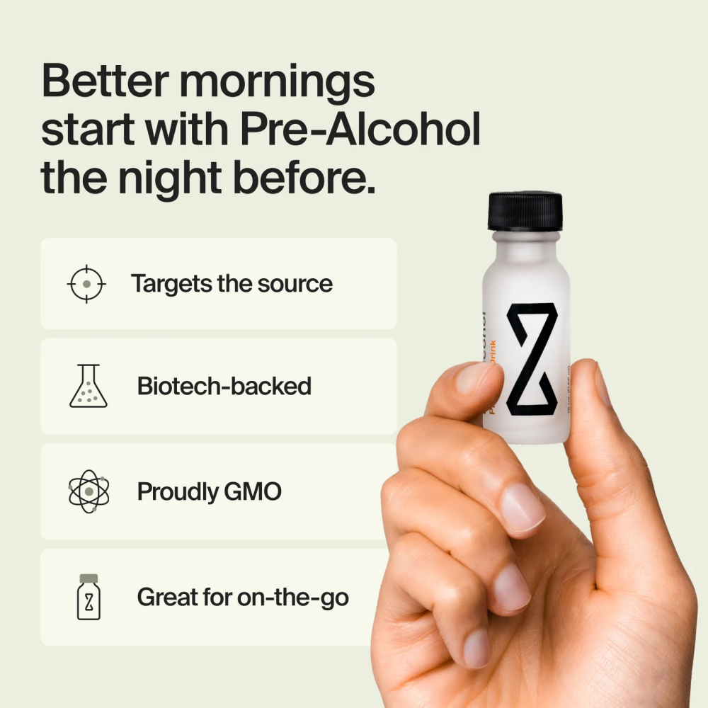 ZBiotics — Feel Better After Drinking, Wake Up Refreshed, Science-Backed, Patented Probiotic for Easier Mornings, Travel-Friendly, 6-Pack of 0.5 Fl Oz Bottles