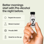 ZBiotics — Feel Better After Drinking, Wake Up Refreshed, Science-Backed, Patented Probiotic for Easier Mornings, Travel-Friendly, 6-Pack of 0.5 Fl Oz Bottles