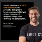 ZBiotics — Feel Better After Drinking, Wake Up Refreshed, Science-Backed, Patented Probiotic for Easier Mornings, Travel-Friendly, 6-Pack of 0.5 Fl Oz Bottles