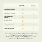 ZBiotics — Feel Better After Drinking, Wake Up Refreshed, Science-Backed, Patented Probiotic for Easier Mornings, Travel-Friendly, 6-Pack of 0.5 Fl Oz Bottles